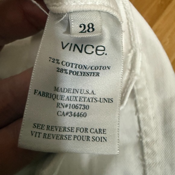 Vince White Skinny Jeans Womens 28 Designer Denim USA - Picture 4 of 9